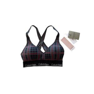 CALVIN KLEIN Modern Cotton‎ Holiday Padded Bralette Size XS NWT $46